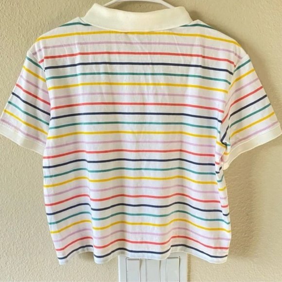 VANS • Skate Stripe Crop Polo Tee - Picture 2 of 3